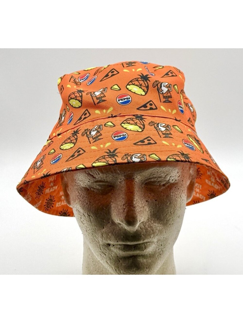 Pepsi/Little Caesars Hot-N-Ready Pizza Adult One Size Bucket Hat - New No Tags